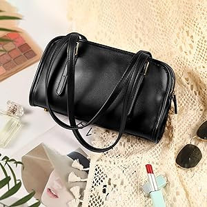 Swing Zip Shoulder Bag with Cherry Bag Charm | Amazon (US)