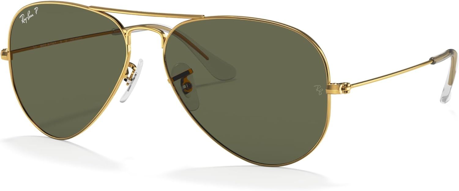 Ray-Ban Rb3025 Classic Polarized Aviator Sunglasses | Amazon (US)