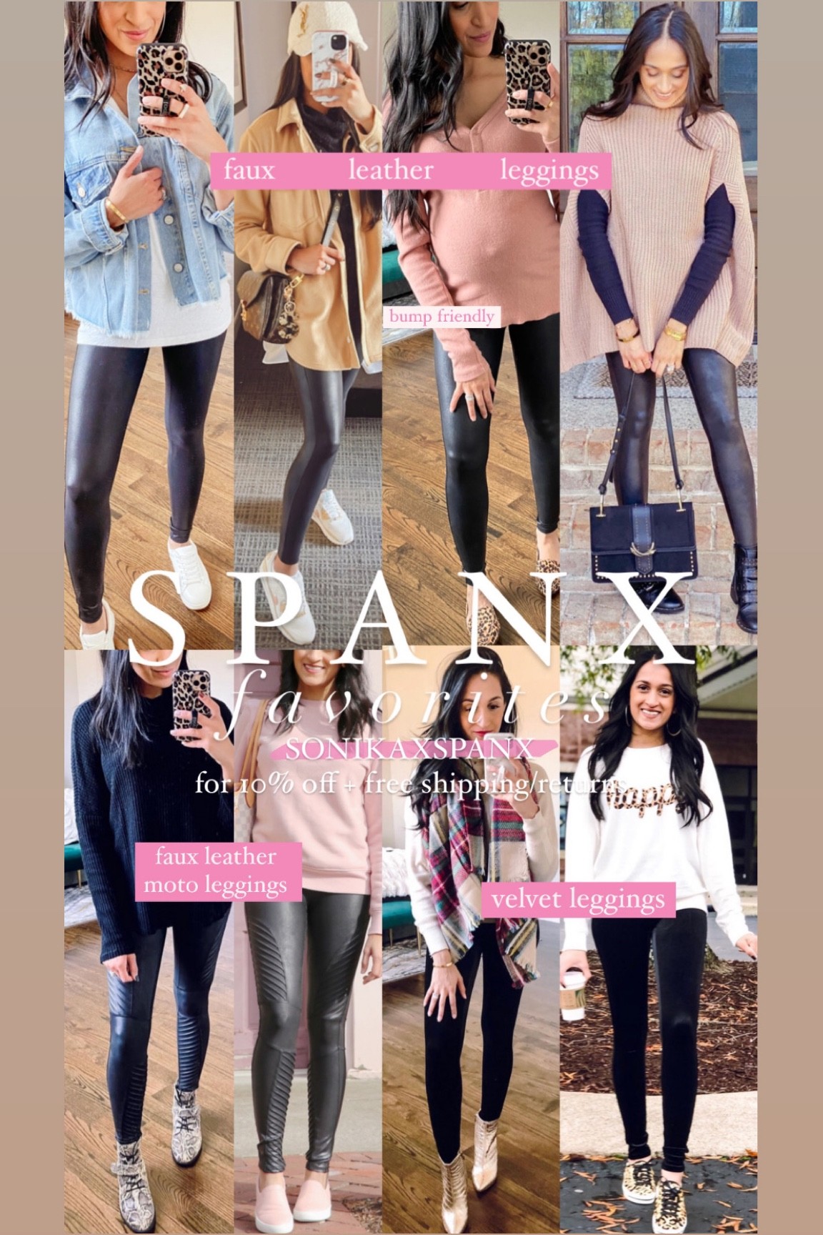 Spanx favorites 
Discount code
Save with sonikaxspanx 
Leggings
Biker shorts
Spanx leggings outfit idea

#LTKsalealert #LTKstyletip #LTKunder50
