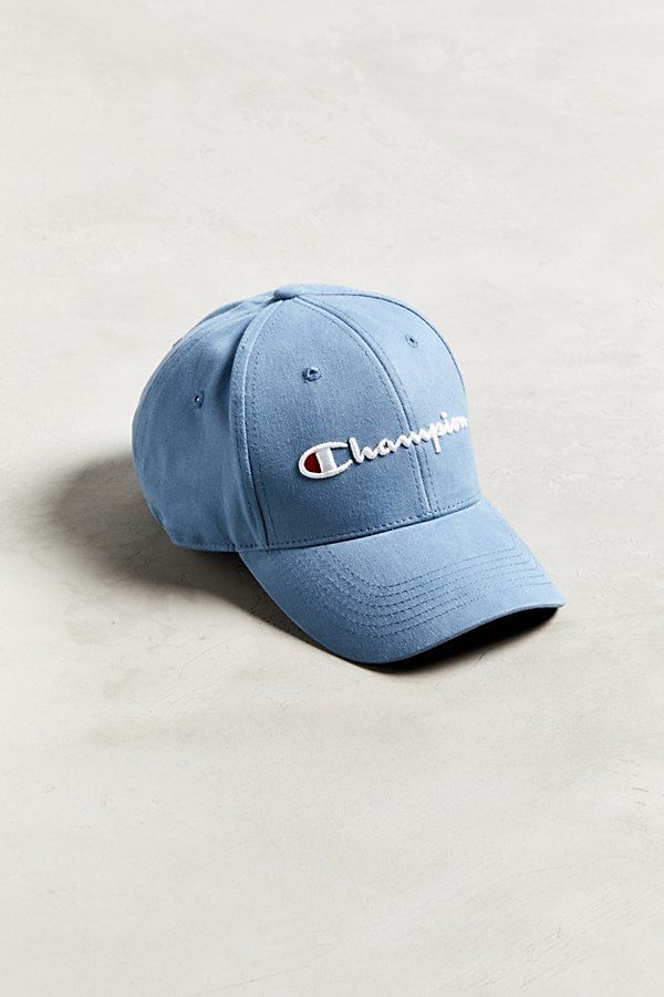 Champion Classic Twill Baseball Hat - Blue at Urban Outfitters | Urban Outfitters (US and RoW)