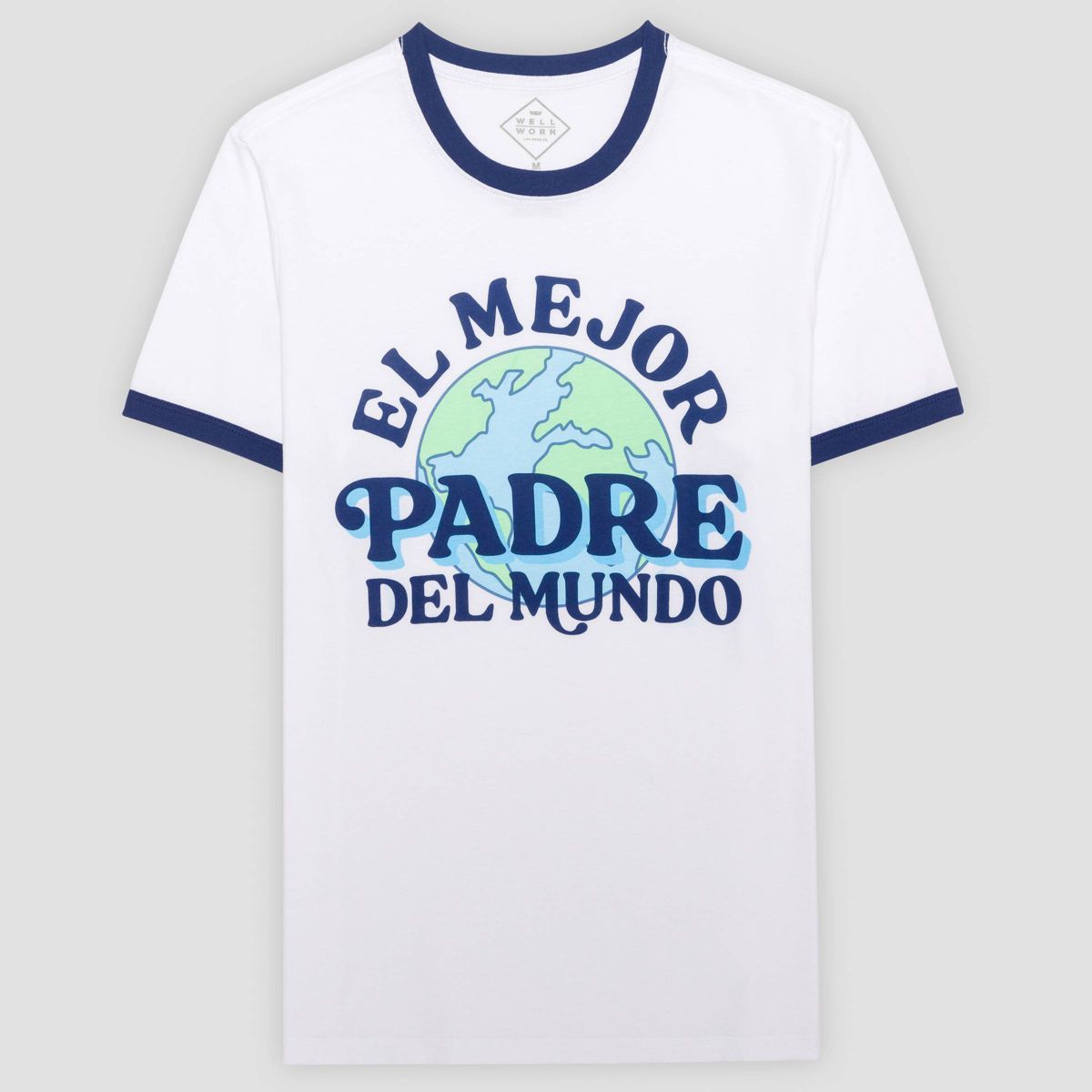 Men's El Mejor Padre Short Sleeve Graphic T-Shirt - White | Target