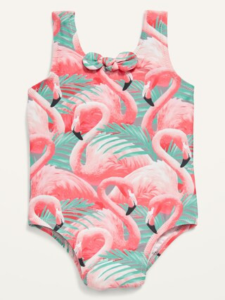 Tie-Front One-Piece Swimsuit for Baby | Old Navy (US)