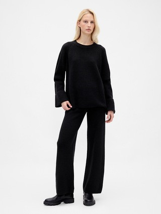 CashSoft Shaker-Stitch Boyfriend Sweater | Gap (CA)