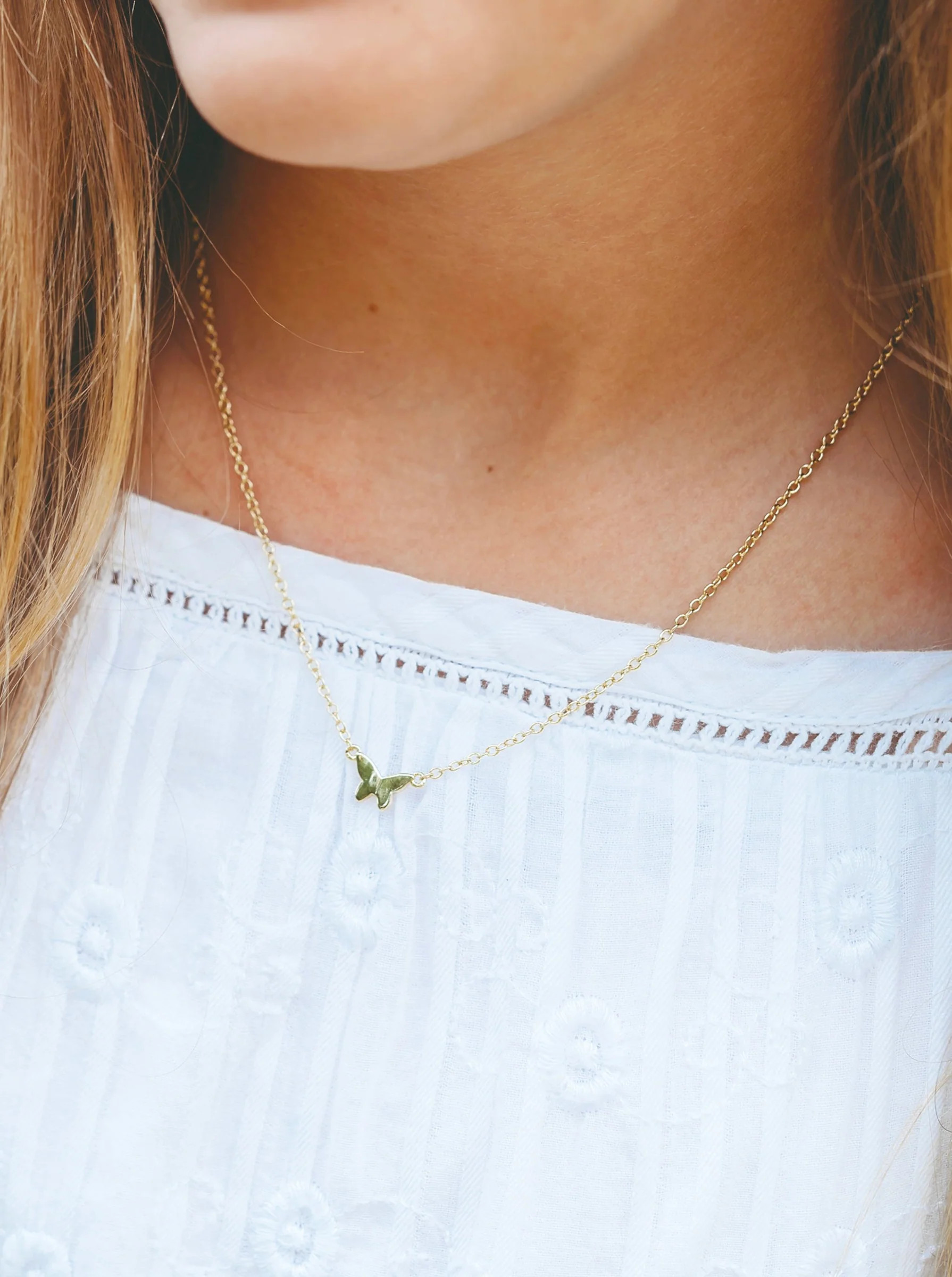 Lennyn Mini Butterfly Pendant Necklace | Victoria Emerson