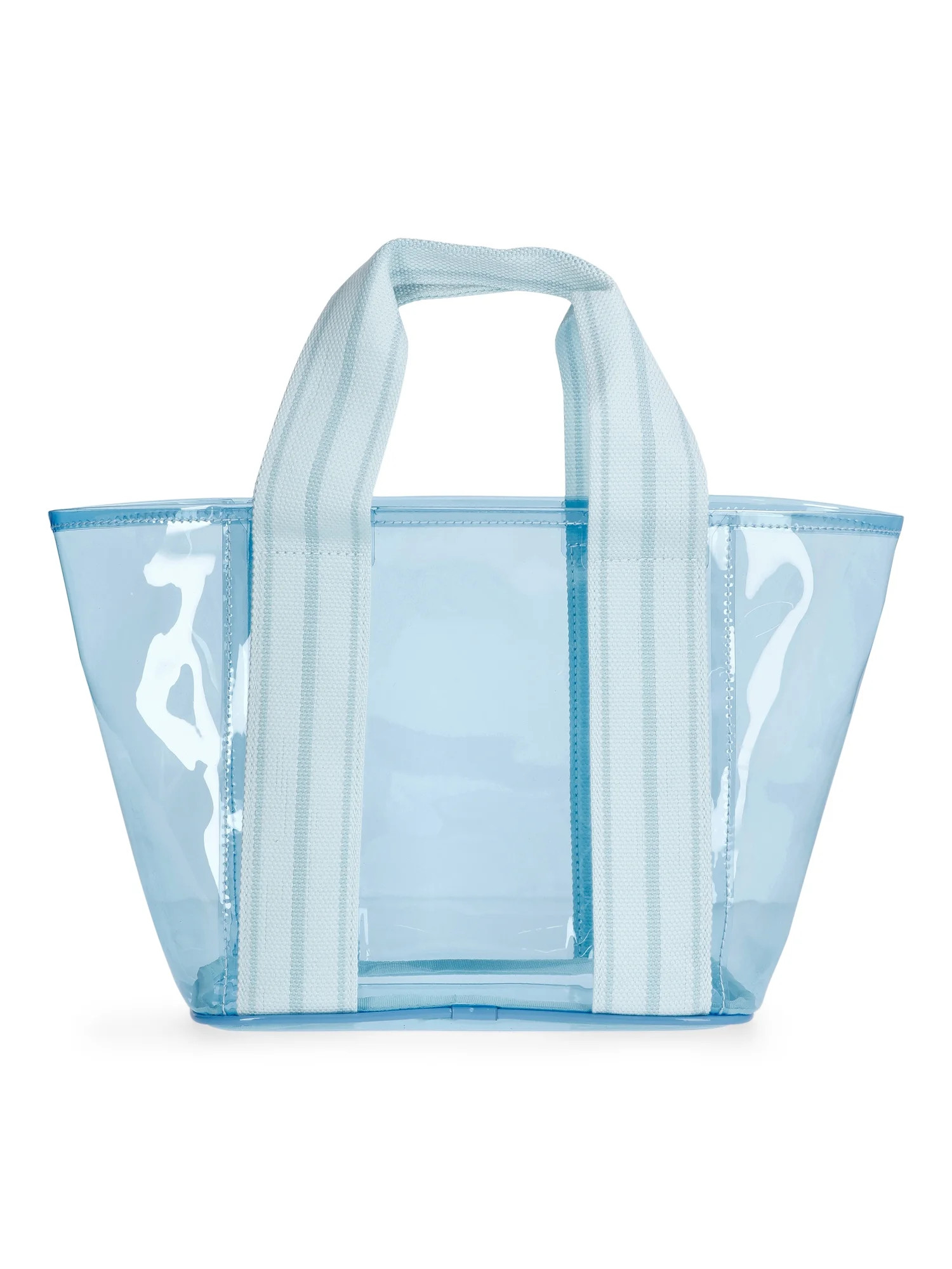 No Boundaries Women's Clear Mini Tote, Blue | Walmart (US)