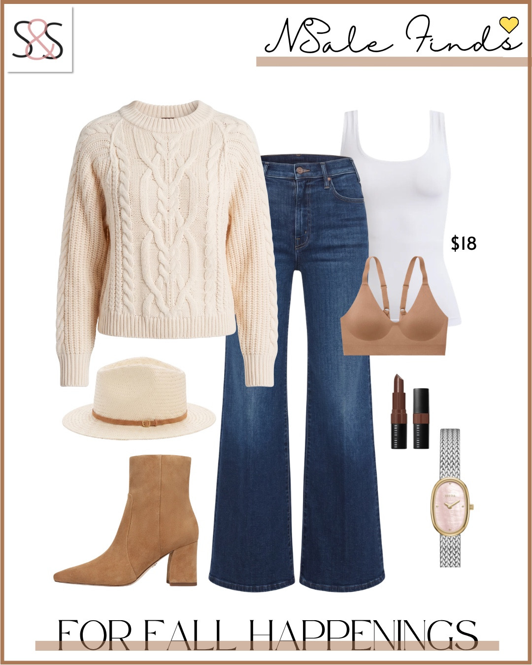 My Nordstrom Anniversary NSale fall outfit picks are giving cozy cable knit sweater energy with wide leg jeans and tan booties that will carry you straight through every autumn weekend plans you have lined up.

#LTKOver40 #LTKSeasonal #LTKSaleAlert