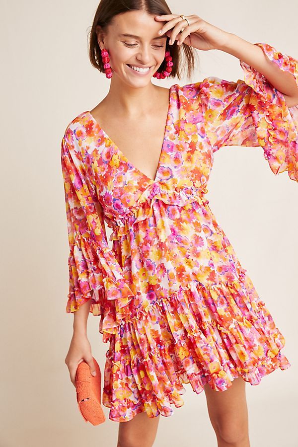 Yasmin Floral Mini Dress | Anthropologie (US)