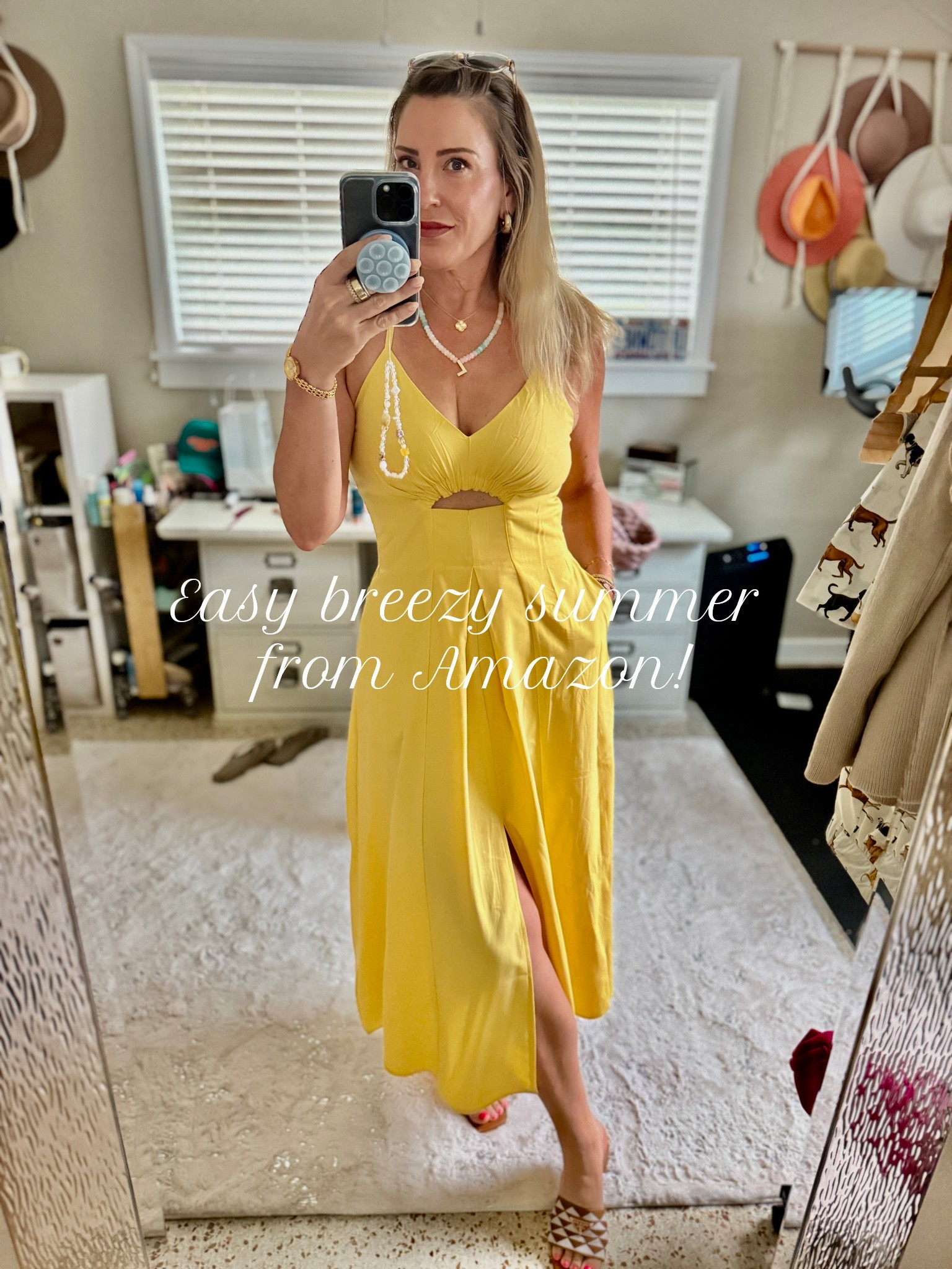 Holding on to summer over here and this could easily transition into fall with a pair of boots and a jean jacket! If you have an hour glass figure, this dress is an incredible profile! I love the front slit, too!

#summerdress #europeanvacation #breezy

#LTKMidsize #LTKOver40 #LTKFindsUnder50