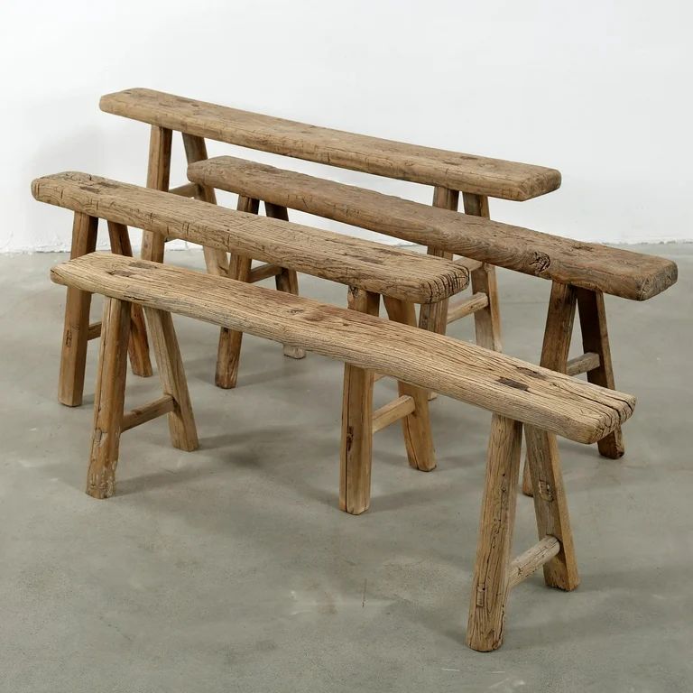 Artissance  Vintage Noodle Bench, 55 Inch Long, Weathered Natural Wood Finish (Size & Finish Vary... | Walmart (US)