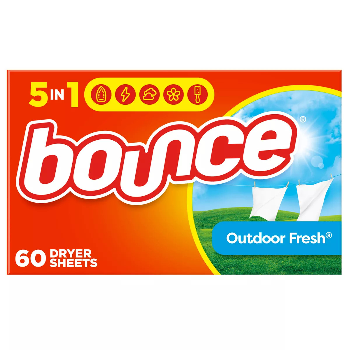 Bounce Outdoor Fresh Fabric Softener Dryer Sheets | Target