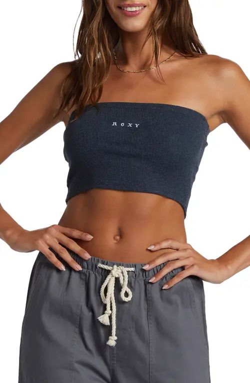 Roxy Roxify Tube Top in Naval Academy at Nordstrom, Size Large | Nordstrom