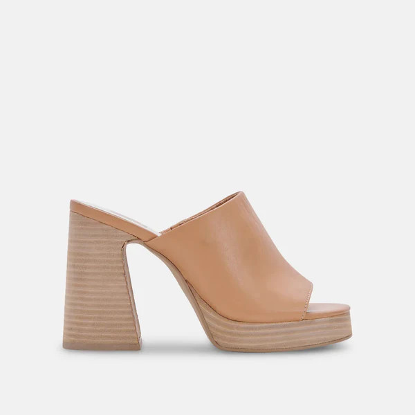 Dolce Vita Lukas Heels Sand Leather | CoatTails LLC