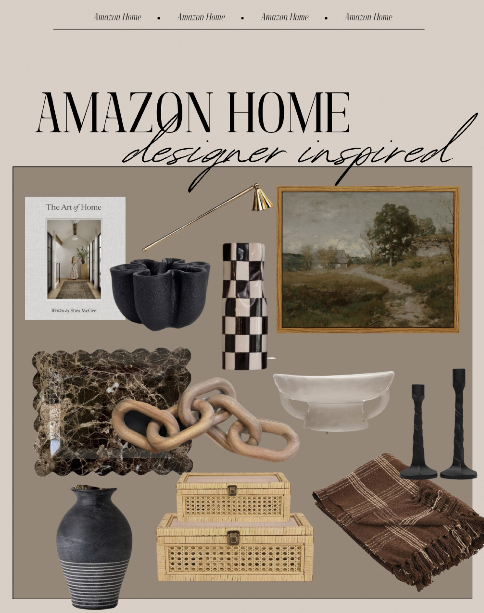 Designer Inspired Amazon Home Decor Finds 

McGee & co, pottery barn, cura home, cb2, west elm, magnolia home, vase, organic modern, coffee table book, shelf styling, marble, 

#LTKfindsunder100 #LTKfindsunder50 #LTKhome