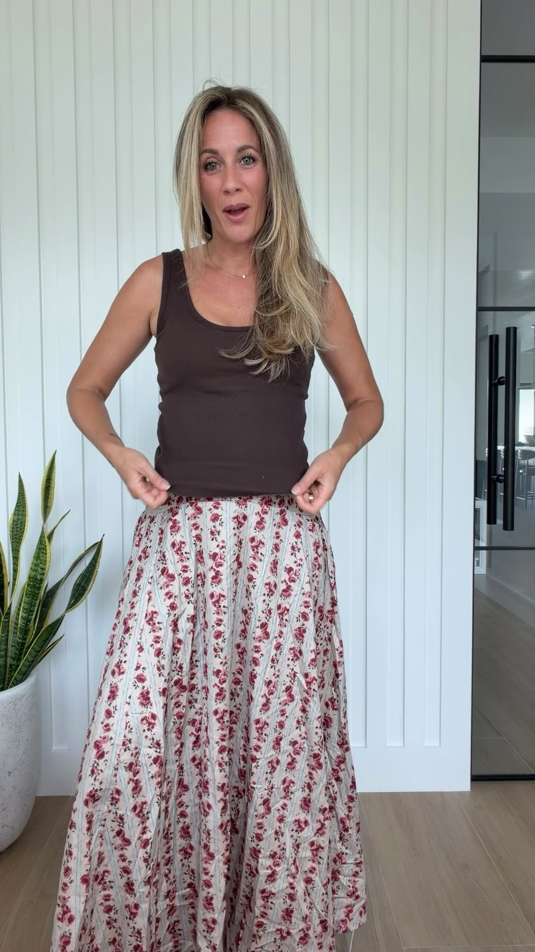 Medium bra free tank, extra small tall skirt

#LTKgrwm #LTKootd #LTKSaleAlert