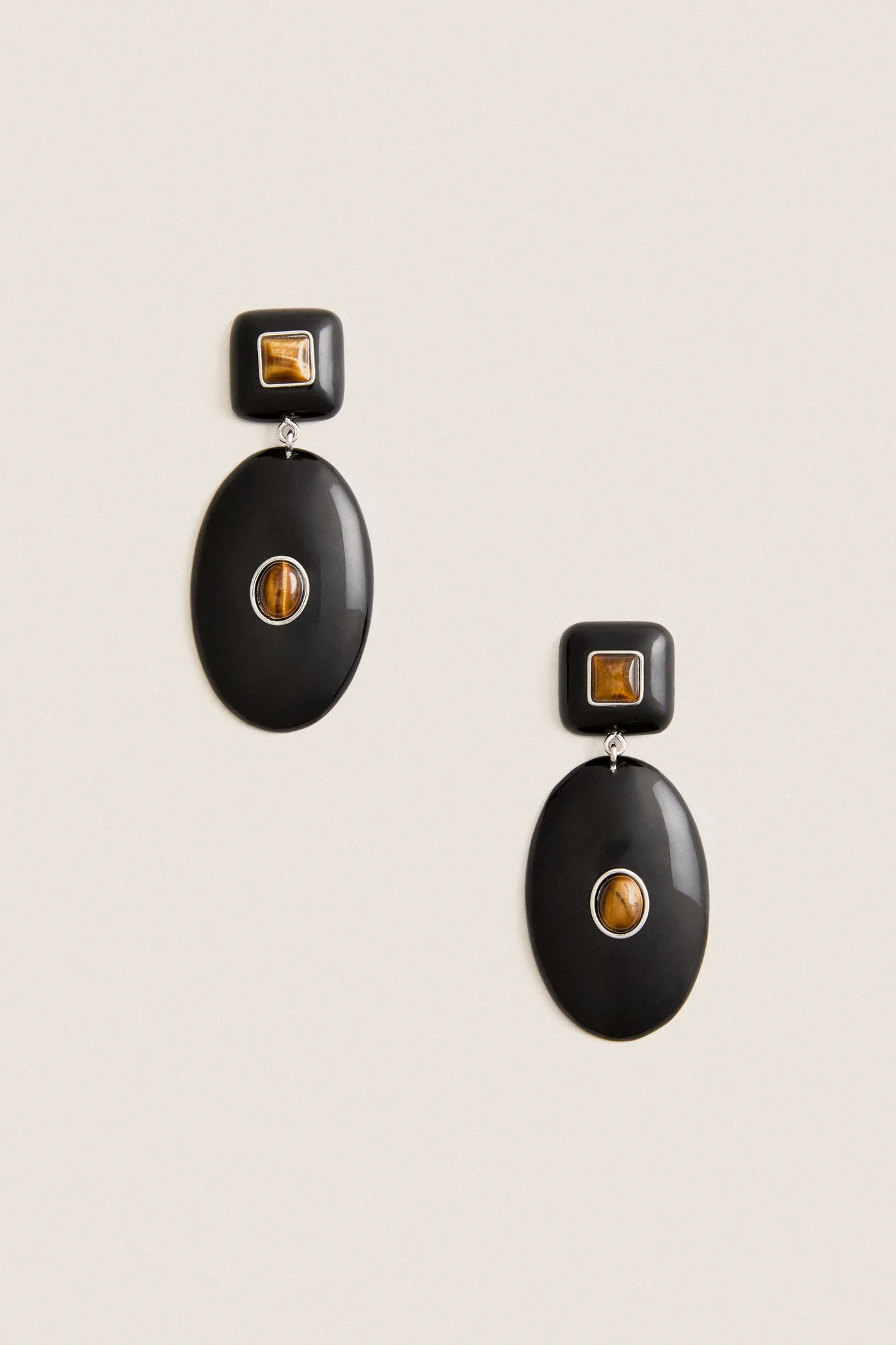 Black and Brown Pantheon Earrings | Tuckernuck (US)