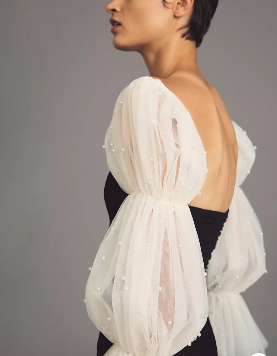Adding to cart immediately!! How fab are these pearl tulle sleeves to liven up any shirt or dress in your closet?!?

#LTKHoliday #LTKCyberWeek #LTKfindsunder100