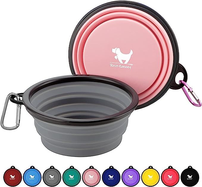 Collapsible Dog Bowls for Travel, 2-Pack Dog Portable Water Bowl for Dogs Cats Pet Foldable Feedi... | Amazon (US)