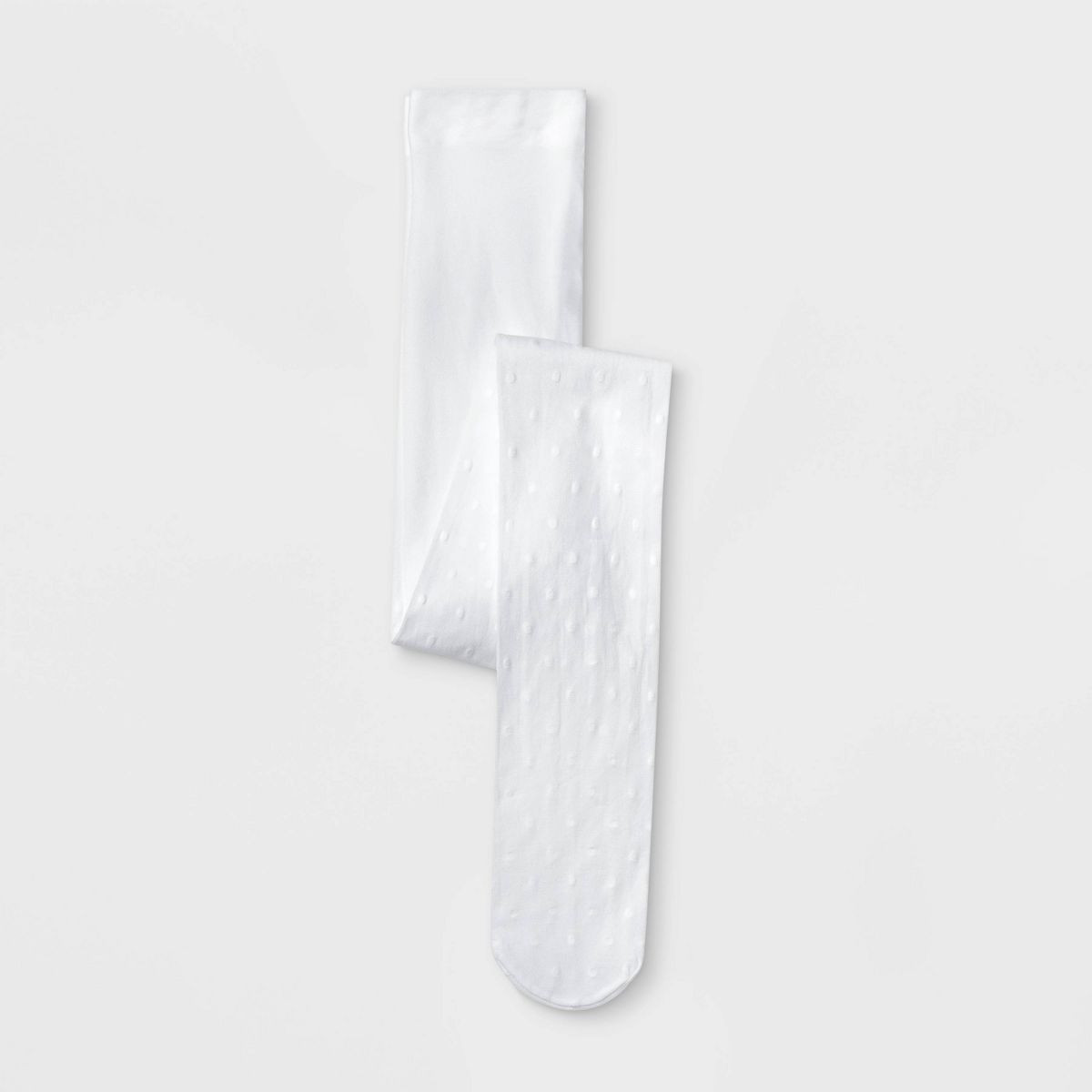 Girls' High Waisted Swiss Dot Tights - Cat & Jack™ Fresh White S | Target