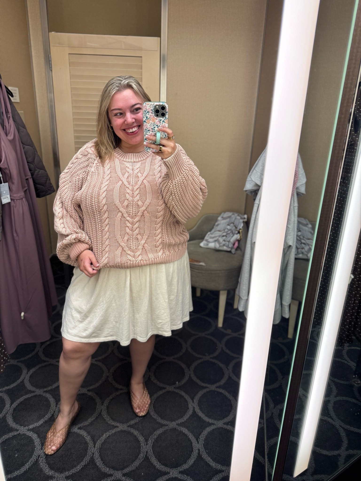 Had to make a little Nordstrom trip to check out the sale in person! This Free People sweater was even better in person and it’s only $65! This is the large and I ordered the XL online.

#LTKootd #LTKSaleAlert #LTKPlusSize