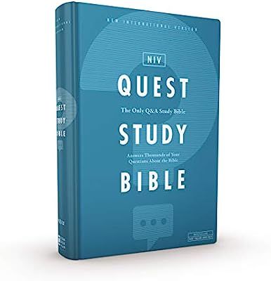 NIV, Quest Study Bible, Hardcover, Comfort Print: The Only Q and A Study Bible | Amazon (US)
