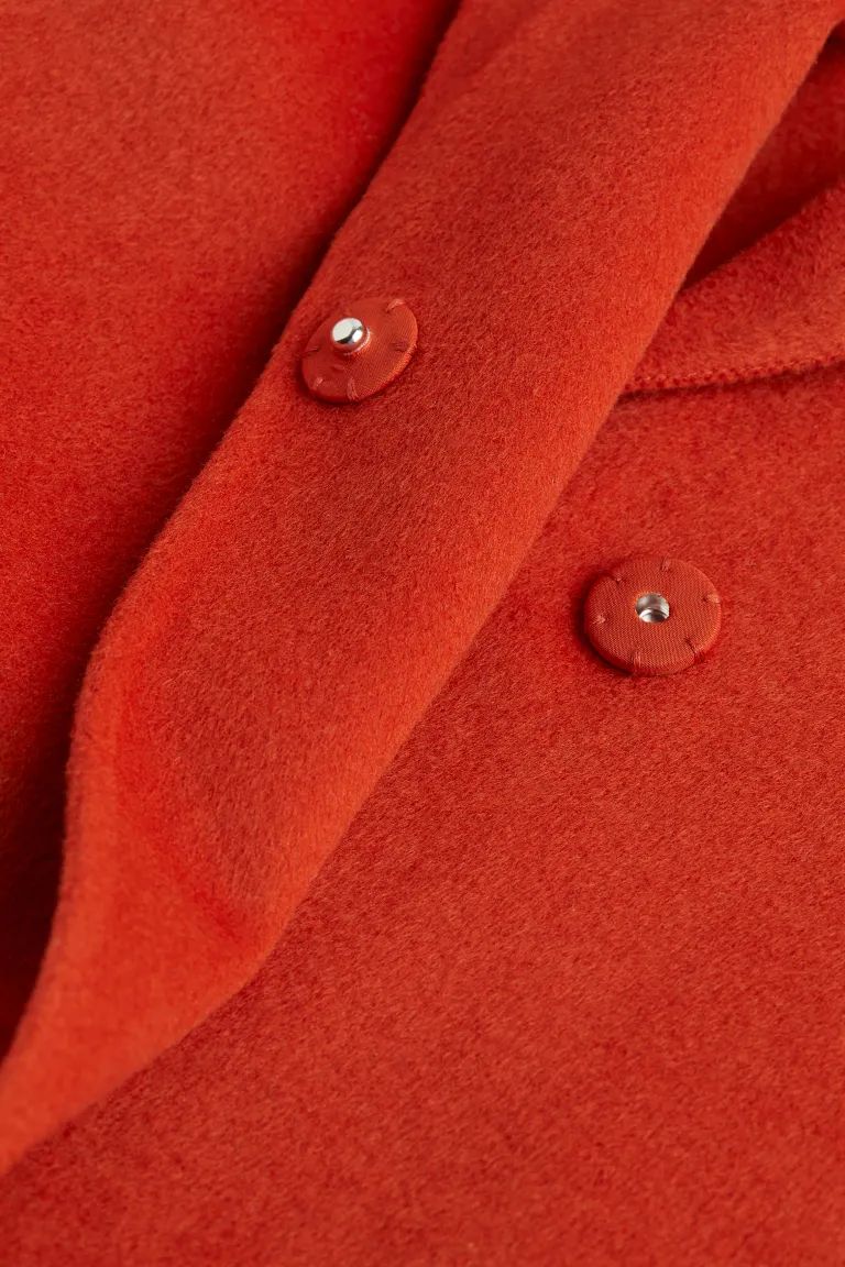 Wool-blend Coat - Orange - Ladies | H&M US | H&M (US + CA)