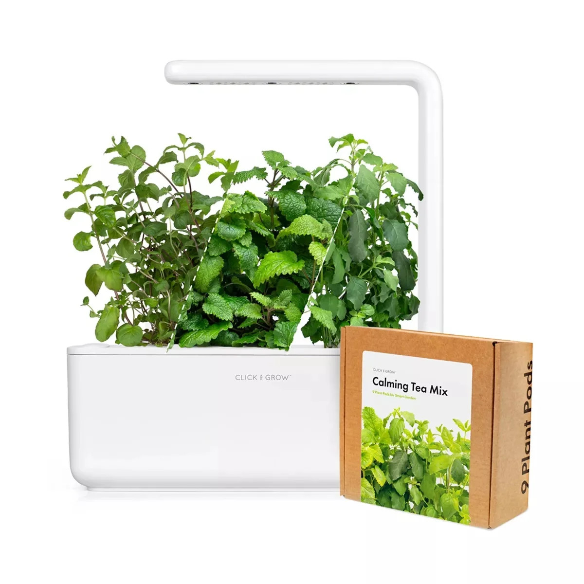 Click & Grow Indoor Herbal Tea Gardening Kit | Smart Garden 3 with Grow Light and 12 Plant Pods | Walmart (US)