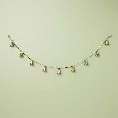 5' Decorative Brass Bell Christmas Garland Antique Finish - Hearth & Hand™ with Magnolia | Target