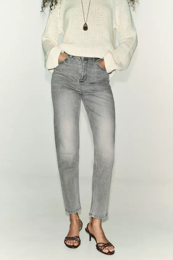 Z.01 HIGH WAIST COMFORT MOM FIT JEANS | Zara Canada