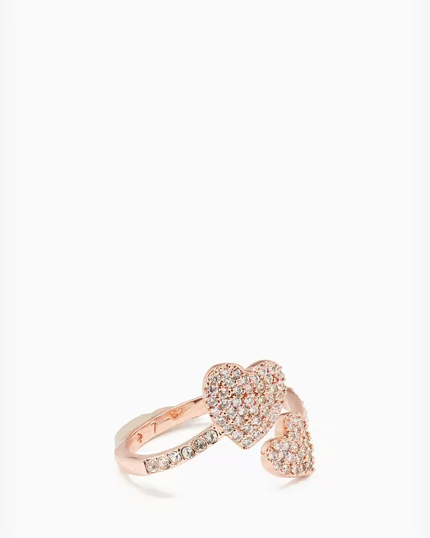 Yours Truly Pave Heart Ring | Kate Spade Outlet