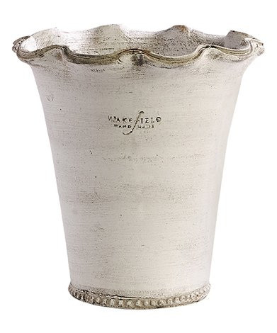 Porch & Petal 9'' White Ash Festonee Vase | Zulily