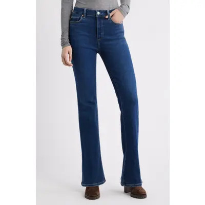 PAIGE Laurel Canyon High Waist Flare Jeans in Mabry at Nordstrom, Size 24 | Nordstrom