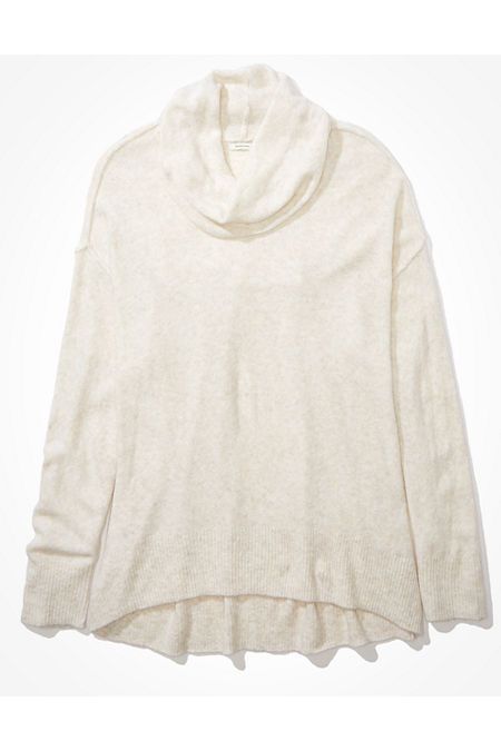 AE Oversized Dreamspun Turtleneck Sweater | American Eagle Outfitters (US & CA)