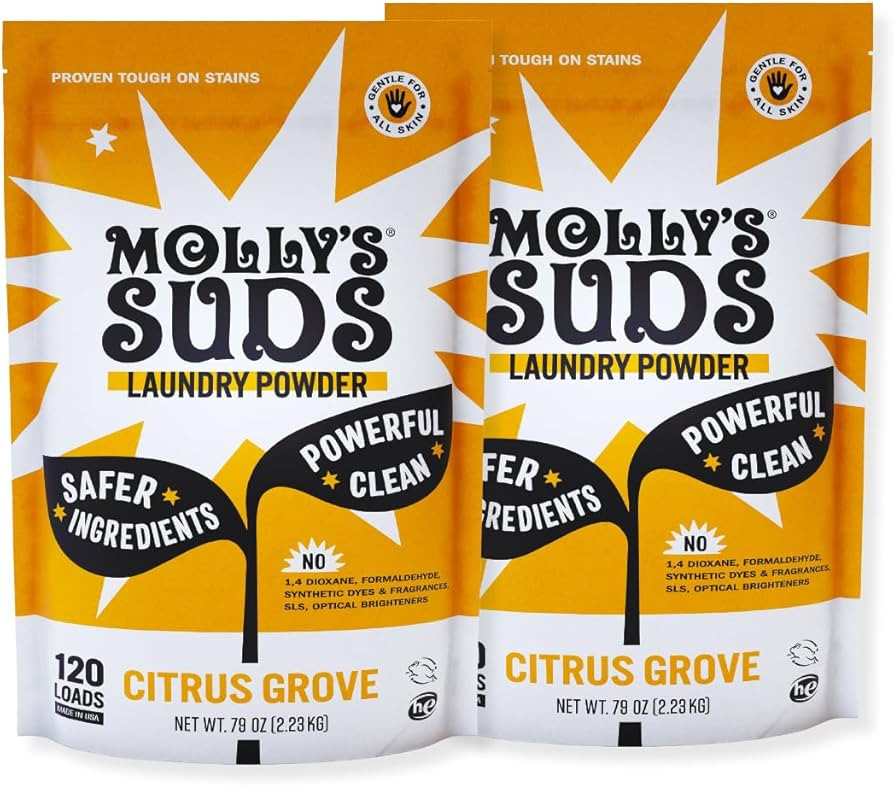 Molly's Suds Original Laundry Detergent Powder | Clean Laundry Detergent Powder for Sensitive Ski... | Amazon (US)