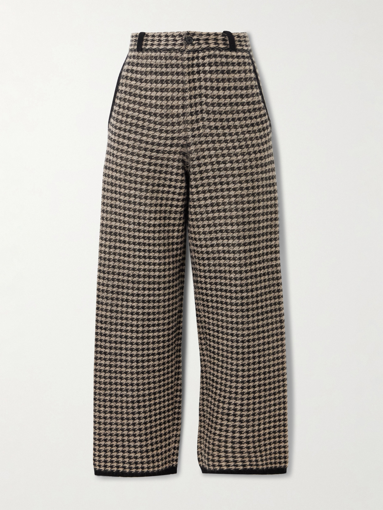 Guest In Residence - Houndstooth Cashmere Pants - Brown | NET-A-PORTER (US)