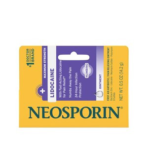 Neosporin + Lidocaine Pain Relieving Antibiotic Ointment, 0.5 OZ | CVS Health