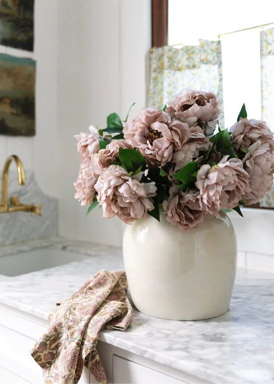 Silk Peony in Taupe Mauve - 18 | Afloral (US)