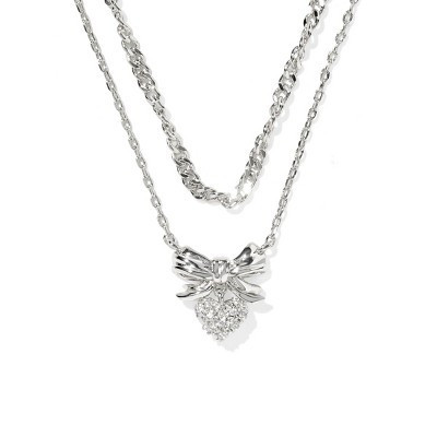 Kendra Scott Bow Multi-Strand Necklace - Silver | Target