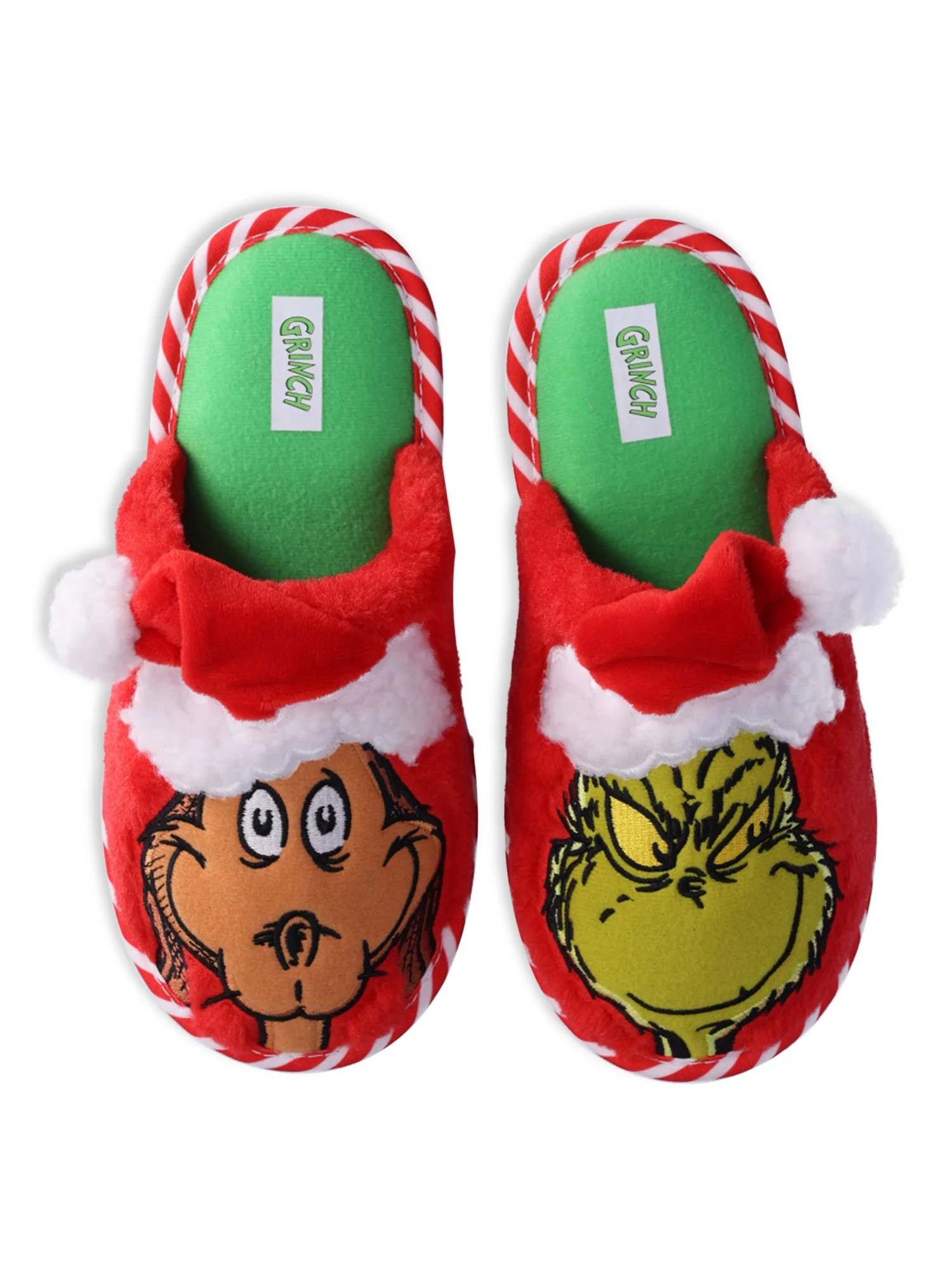 Grinch Boys Holiday Slippers, Sizes 7/8-2/3 | Walmart (US)