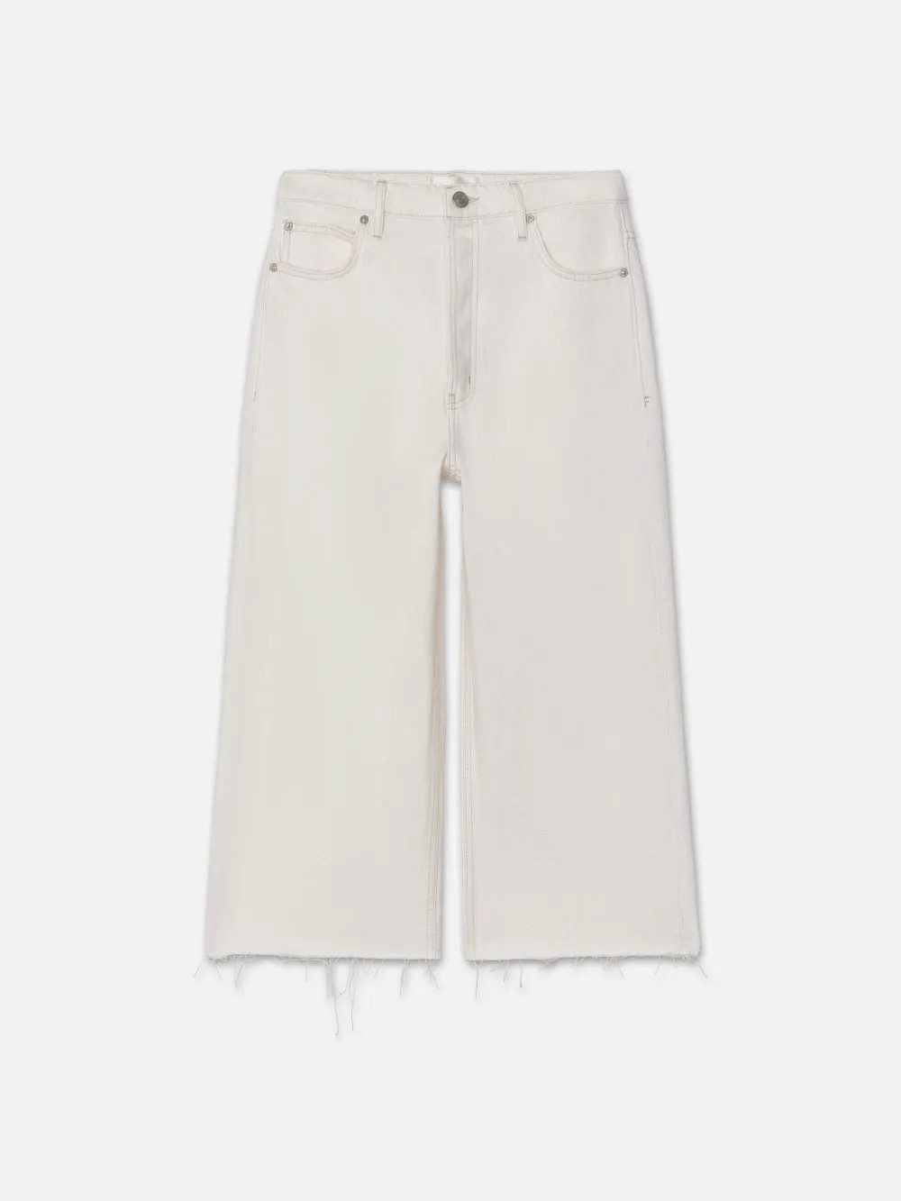 High Rise Easy Capri  in  Au Natural Clean | Frame Denim