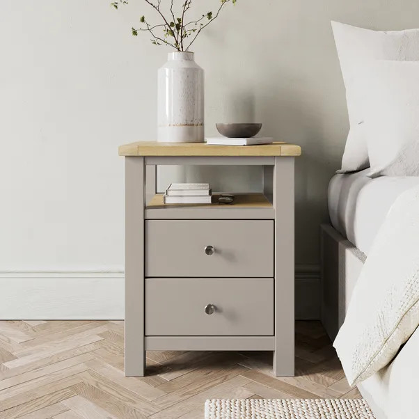 Olney 2 Drawer Bedside Table | Dunelm (migrated)