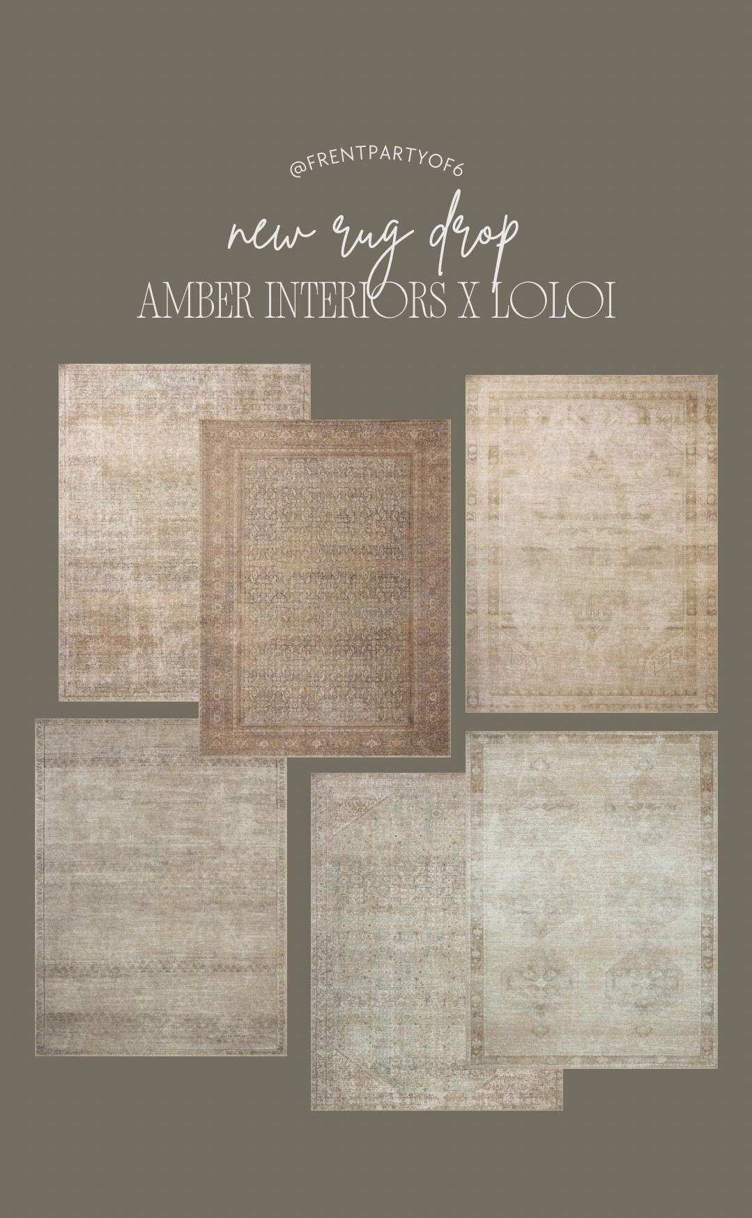 New rugs from Amber Interiors x Loloi rugs! I have the sand/olive color and it’s beautiful in person! Just toggle between color options on Amazon to see all the color options!

#LTKFindsUnder100 #LTKHome