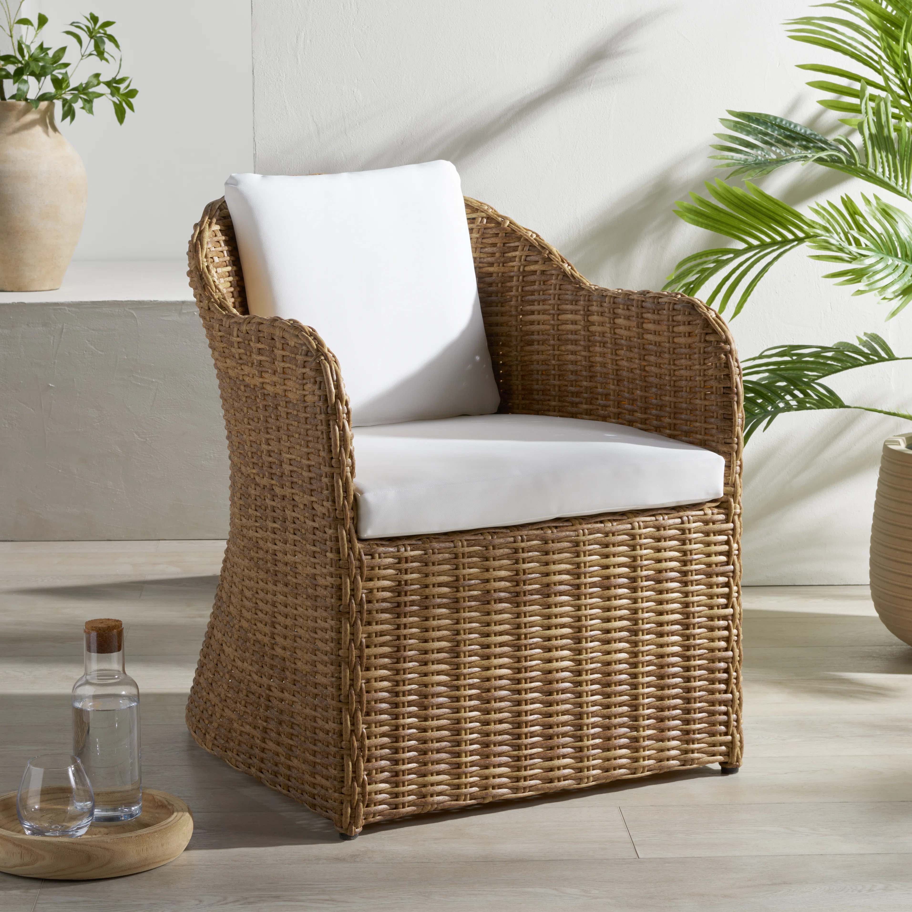 Melbourne Wicker Outdoor Dining Chair | Wayfair North America