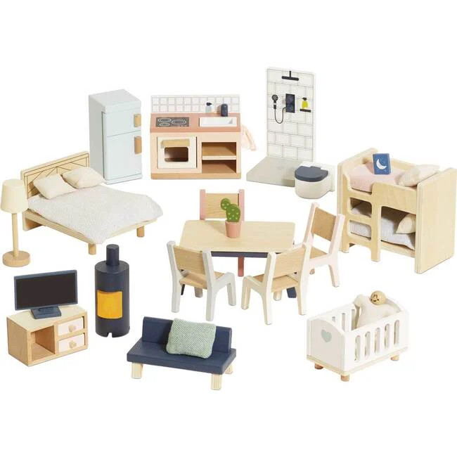 Complete Dolls House Furniture Set - Kids Toys | Le Toy Van from Maisonette | Maisonette