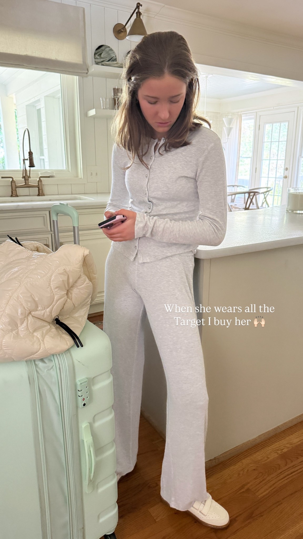 She wears this target set constantly! And the sneakers! 