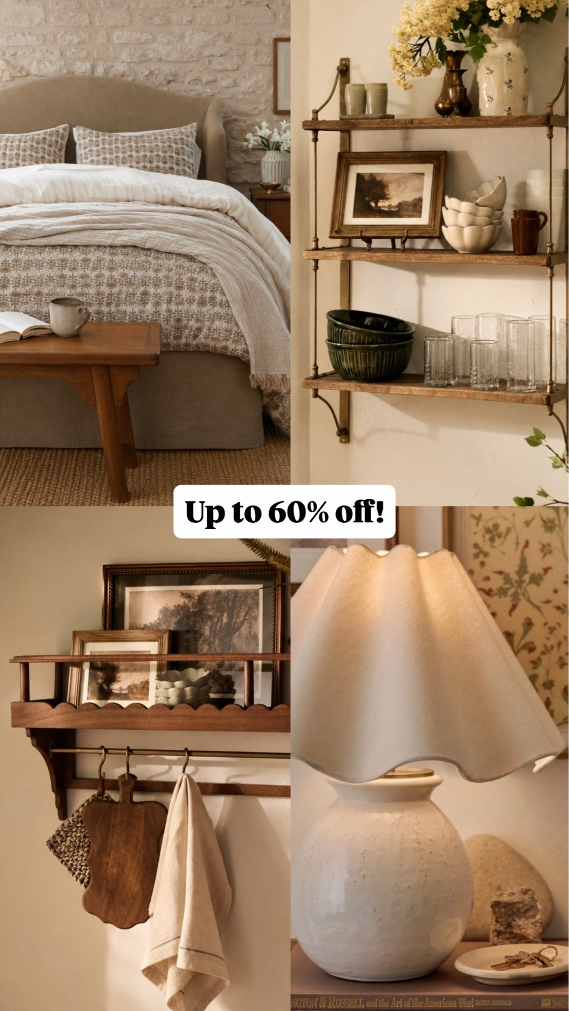 Up to 60% off at Magnolia! Includes fall home decor and these pretty wall shelves 😍￼

#LTKHome #LTKSaleAlert