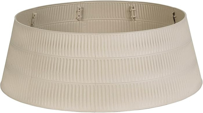 Christmas Tree Collar, 28.4" D Round Christmas Tree Base Cover Mixed with Natural Grain Fiber, Pl... | Amazon (US)