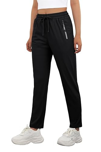 IWOLLENCE Women's Active Stretch Pants Quick Dry Breathable Athletic Comfy Fit Hiking Pant with Z... | Amazon (US)