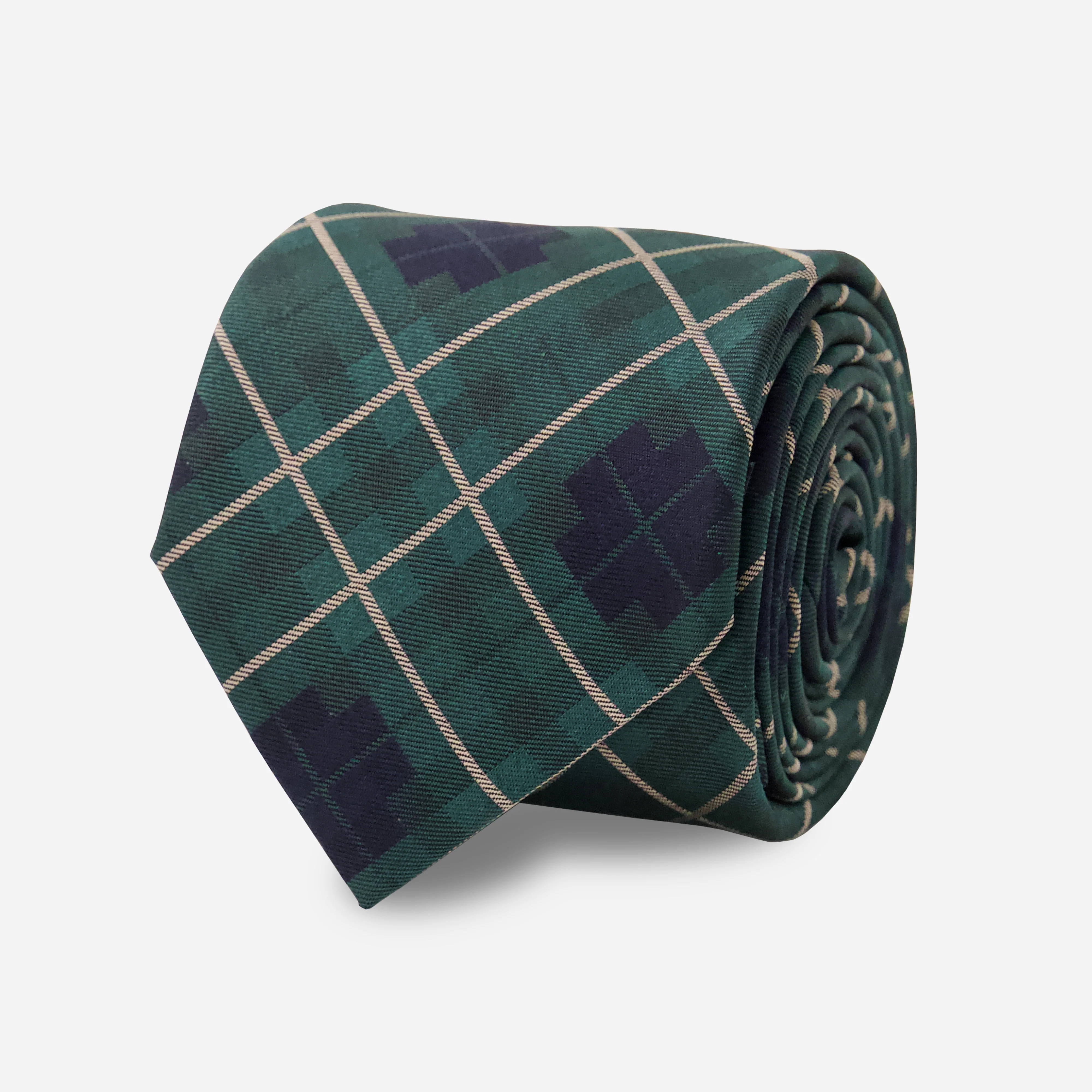 Graham Tartan Hunter Green Tie | Silk Ties | The Tie Bar | The Tie Bar