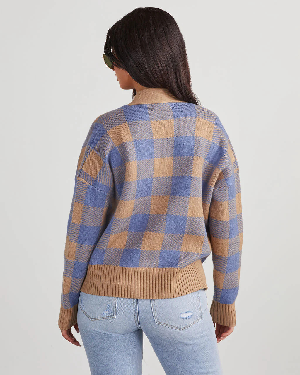 Like Totally Plaid Knit Cardigan | VICI