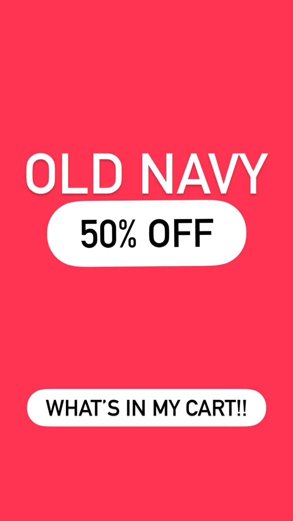 50% off at old navy! 

#LTKSaleAlert #LTKootd